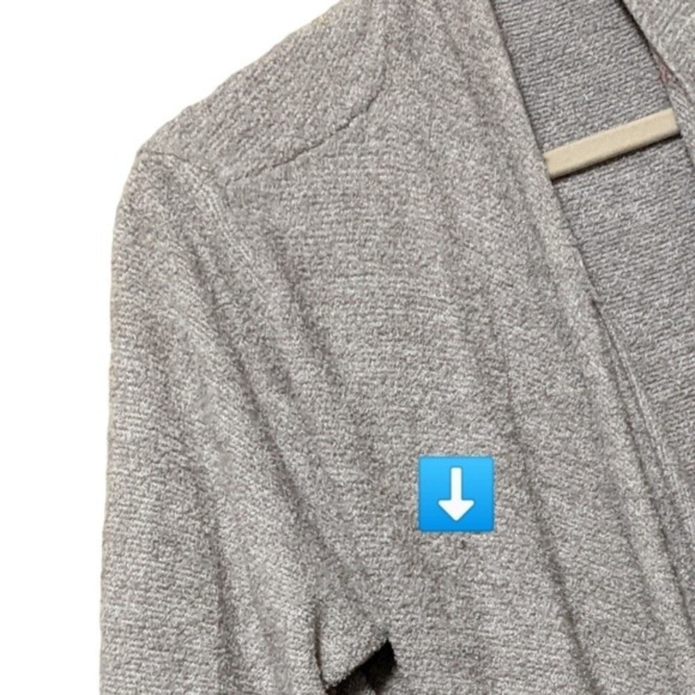 Barefoot Dreams Cozychic Lite Calypso Wrap cardigan heather pewter size S/M - Picture 9 of 10
